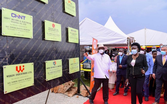 Museveni commissions 16 factories