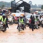FILE PHOTO: Floods at Kampala-Bombo highway