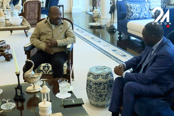 Former Gabon President Hosts UN's Top Dog