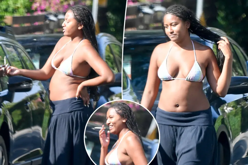 Sasha Obama Seen Smoking at L.A. Labor Day Bash