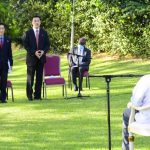 Ambassador of the Democratic Republic of Korea to Uganda Jong Tong Hak bids farewell to President Museveni SHE 01 780x405