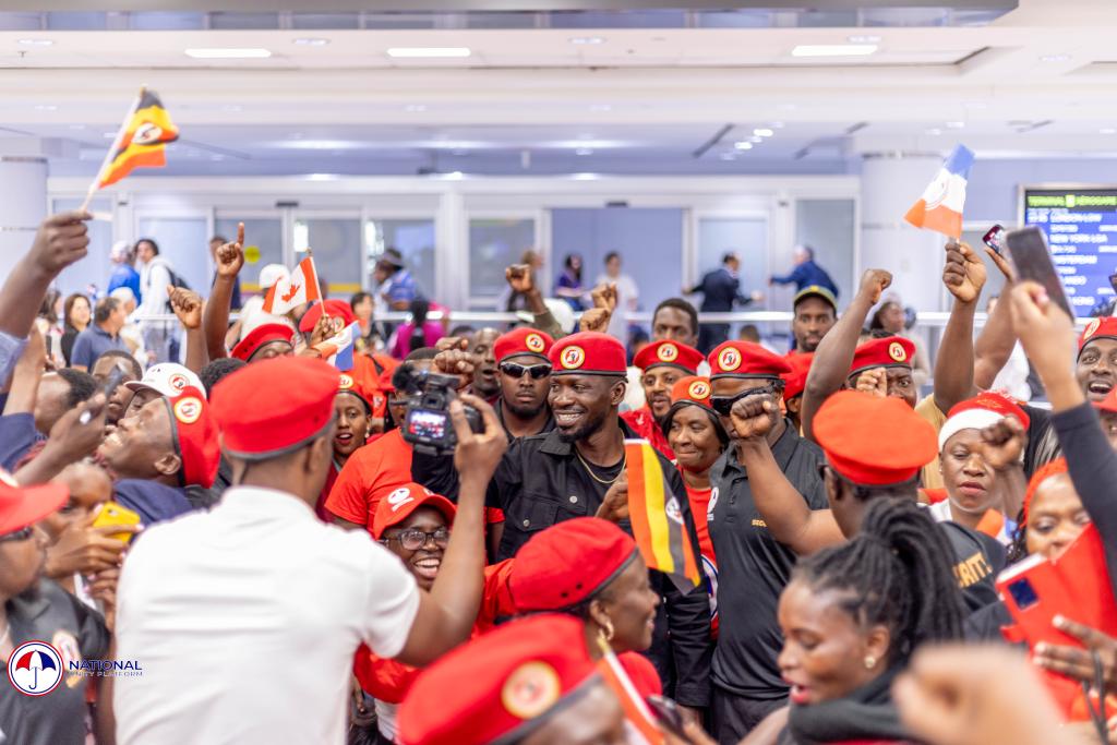 Bobi Wine, who is currently in South Africa, is expected to arrive in the country at 10 am tomorrow, following his international mobilization tours in Canada and South Africa.