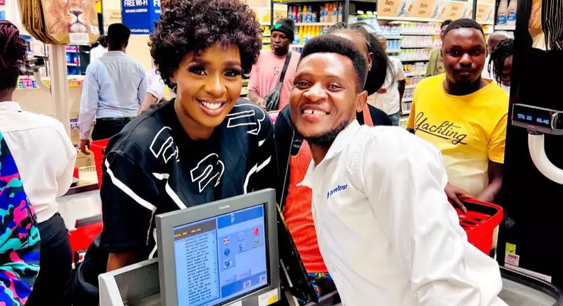 Cindy's Surprise Visit Turns Nsambya Shopping Into a Festive Celebration