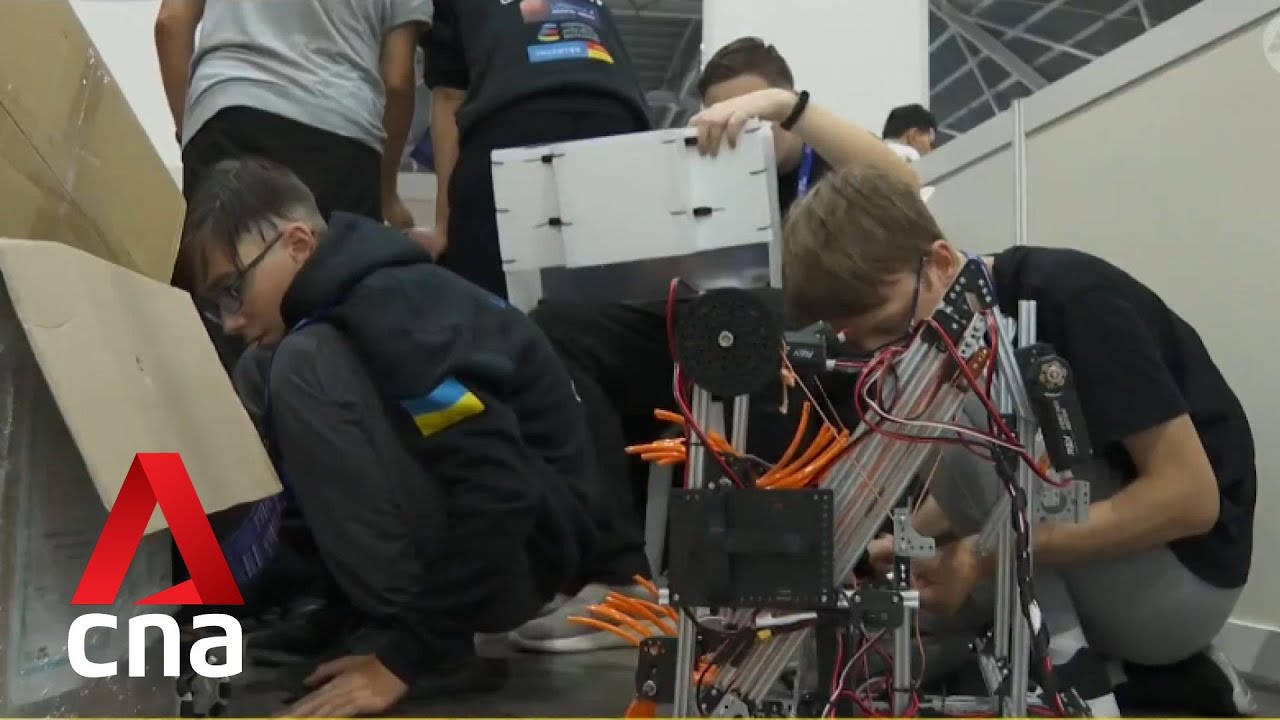 Global youth teams overcome adversity, foster collaboration at robotics challenge in Singapore youtube