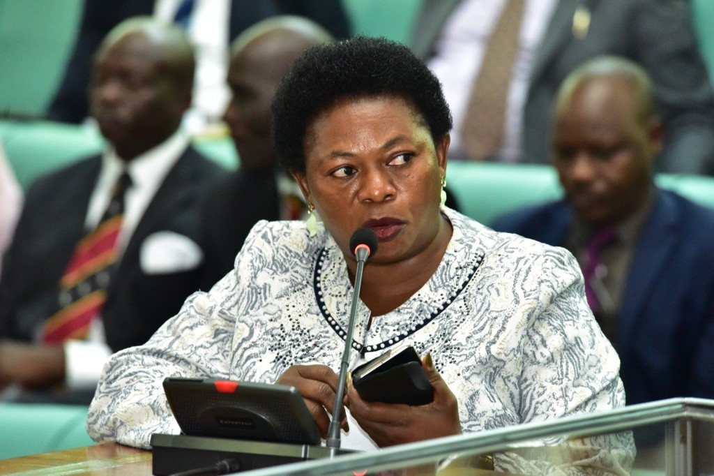 Harriet Ntabaazi, the State Minister for Trade, Industry, and Cooperatives