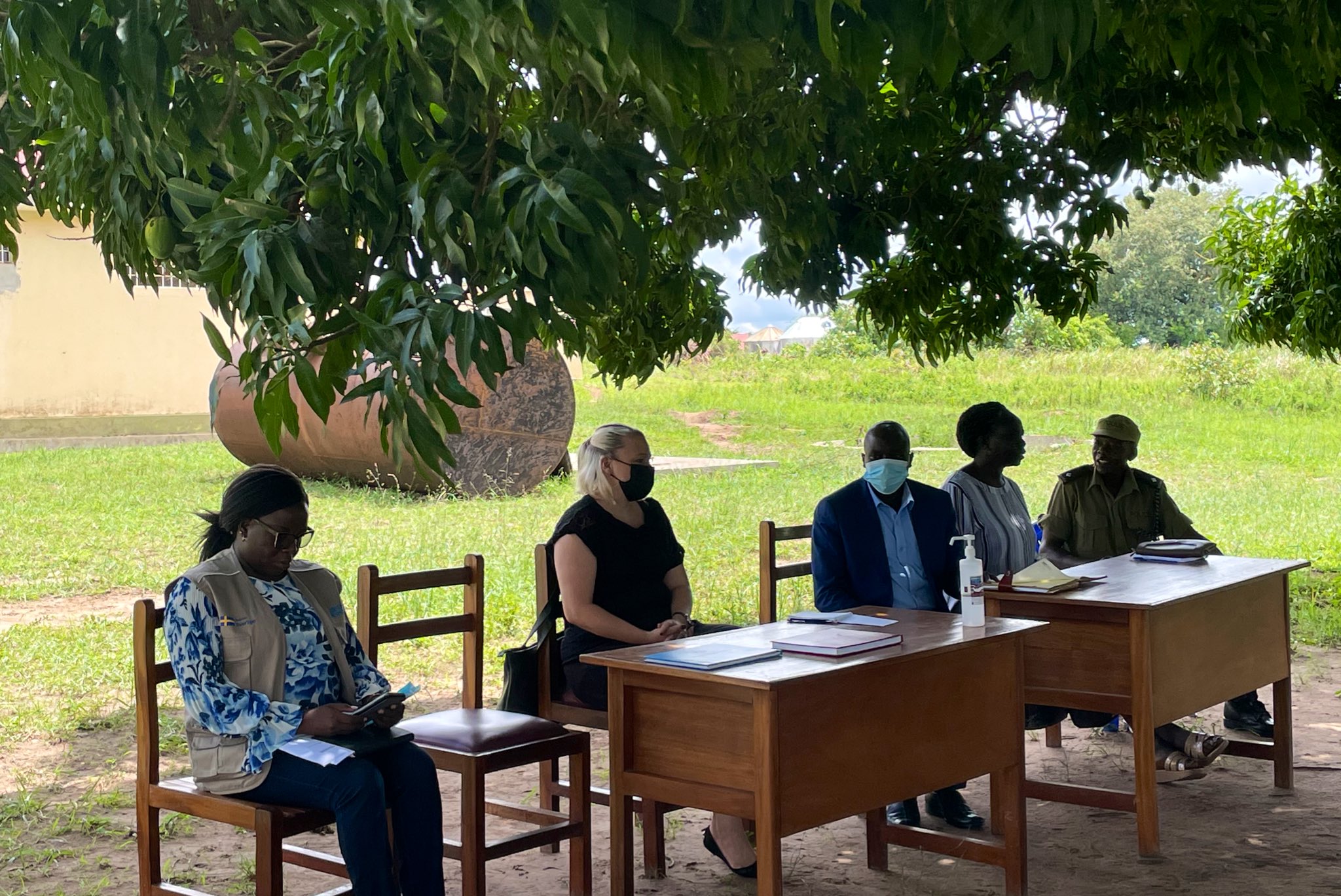 Joint Programme on GBV Team visit the police station in Amuria 1