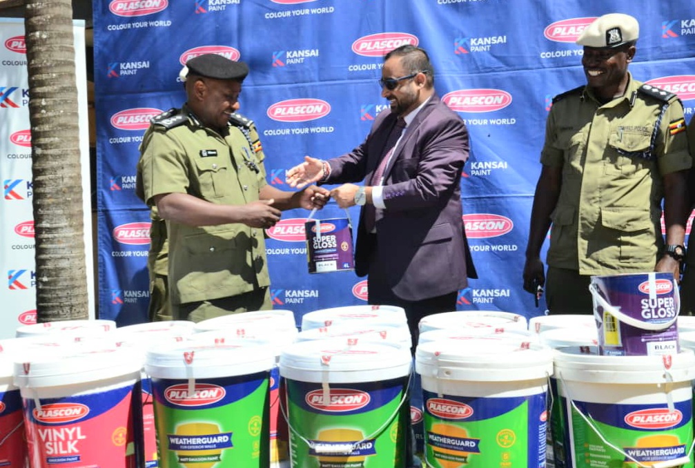 Kampala Police HQ Receives Generous Donation of Paint for Facility Renovation