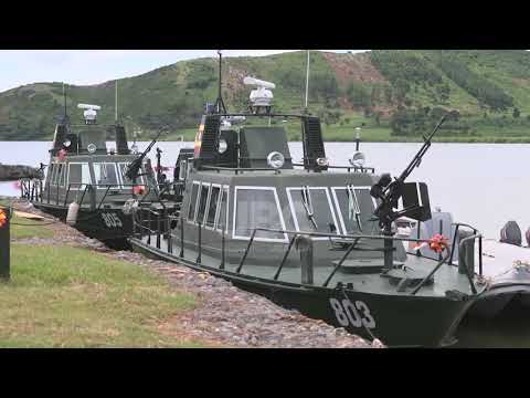 PRESIDENT MUSEVENI HAS LAUNCHED A NEW UPDF MARINE PIER AT SUSTAINABLE BASE IN MAYUGE youtube