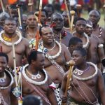 eswatinis king mswati iii joins centuries old reed dance celebration