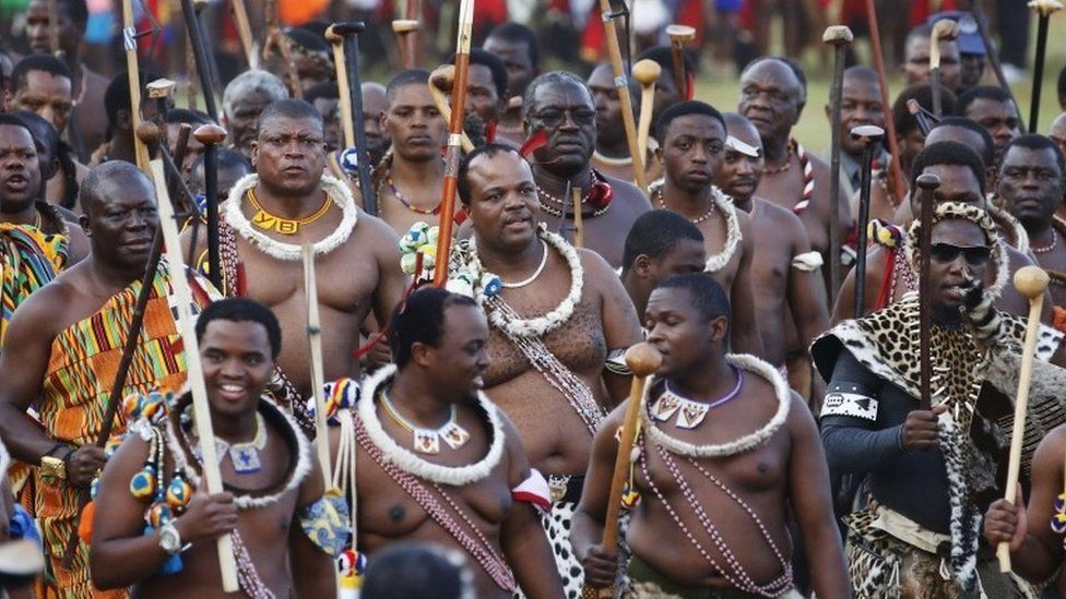eswatinis king mswati iii joins centuries old reed dance celebration