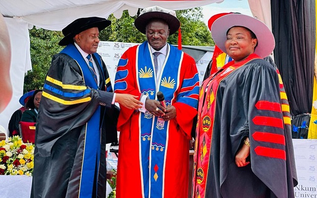 honorary doctorate awarded to gen edward katumba wamala by nkumba university