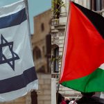 israel palestine flags