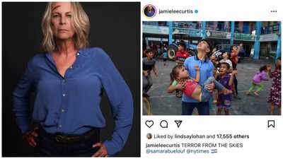 jamie lee curtis removes pro israel post after controversy