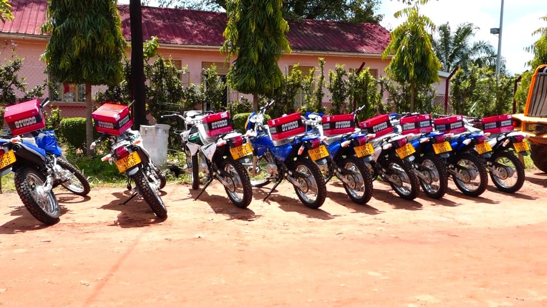 japan donates nine motorcycles to boost child protection services in arua city