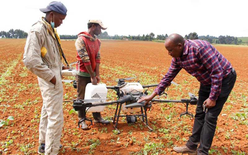 kenyan farmers embrace drone technology to enhance agriculture