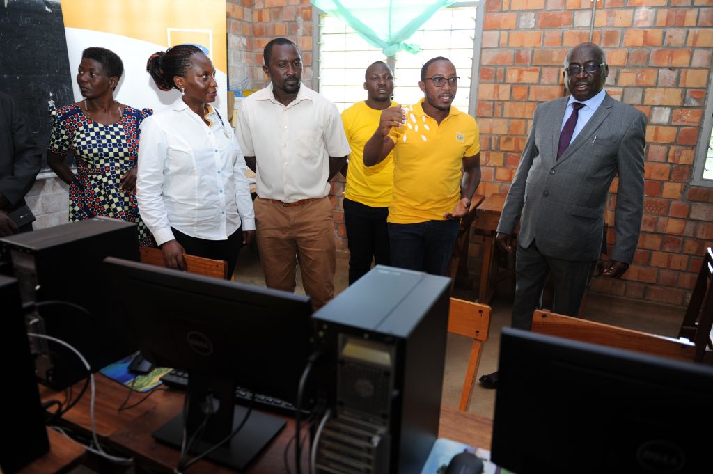 partnership opens free ict center in hoima
