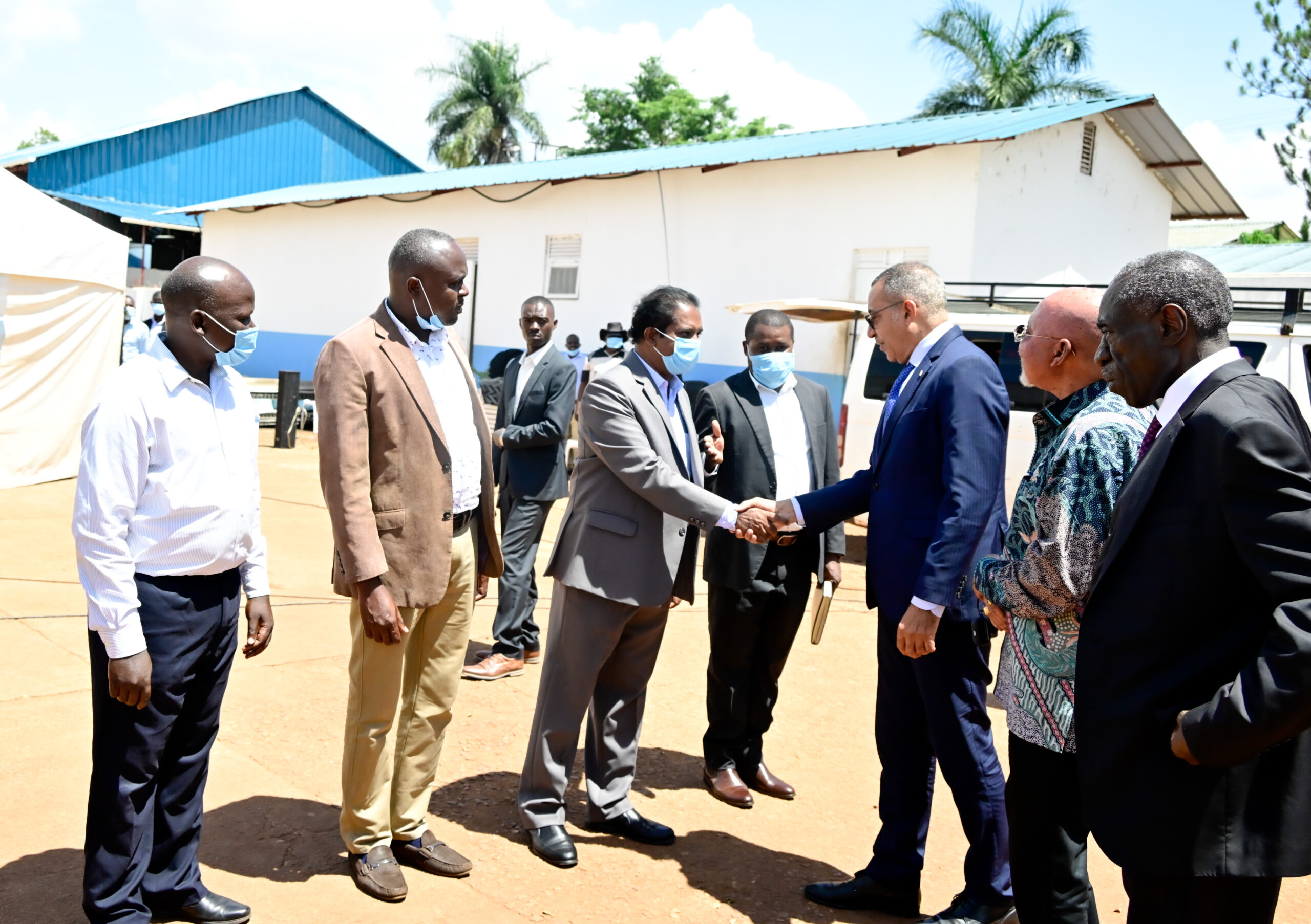 president of sao tome and principe visits ugandan fish and textile facilities