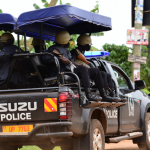 Police truck in Magere