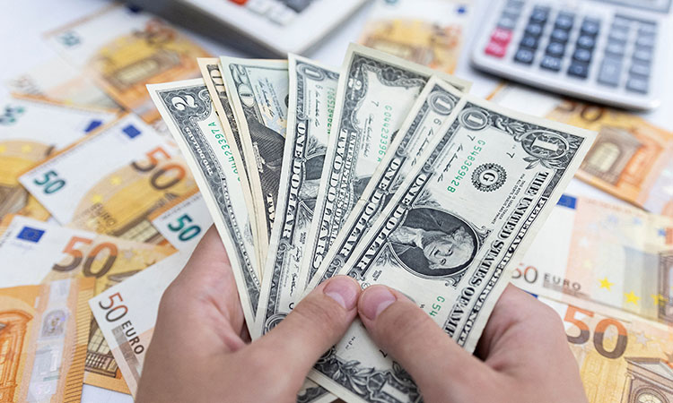 Dollar Euro currency