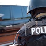 Police guard