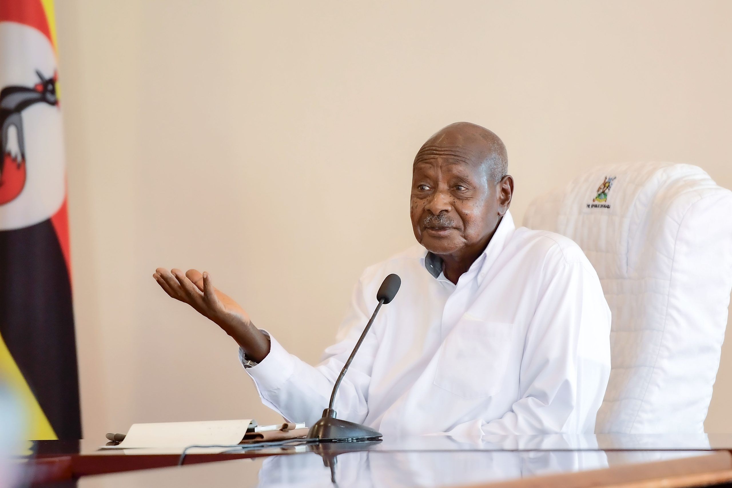 President Museveni meets HH Charles Wesley Mumbere the Omusinga of the Rwenzururu Kingdom and Delegation at SHE 04