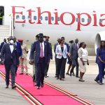 South Sudan President Salva Kiir arrives in Ugnada for EAC summit (14)