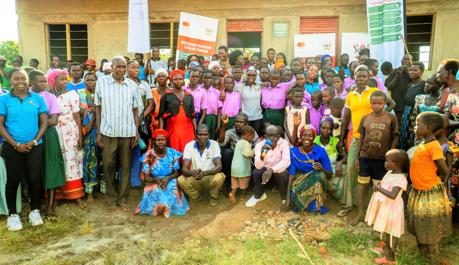 mastercard foundation scholars and alumni enhance achukudu community with classroom block