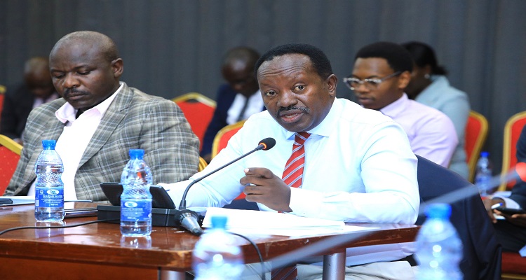 Uganda Prisons Defence committee chairperson, Hon. Wilson Kajwengye, presenting before the Budget Committee on Wednesday, 17 January 2024