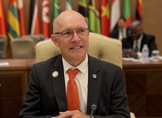 Dr. Robert Floyd, the Executive Secretary of the Comprehensive Nuclear Test Ban Treaty Organization (CTBTO) in Uganda