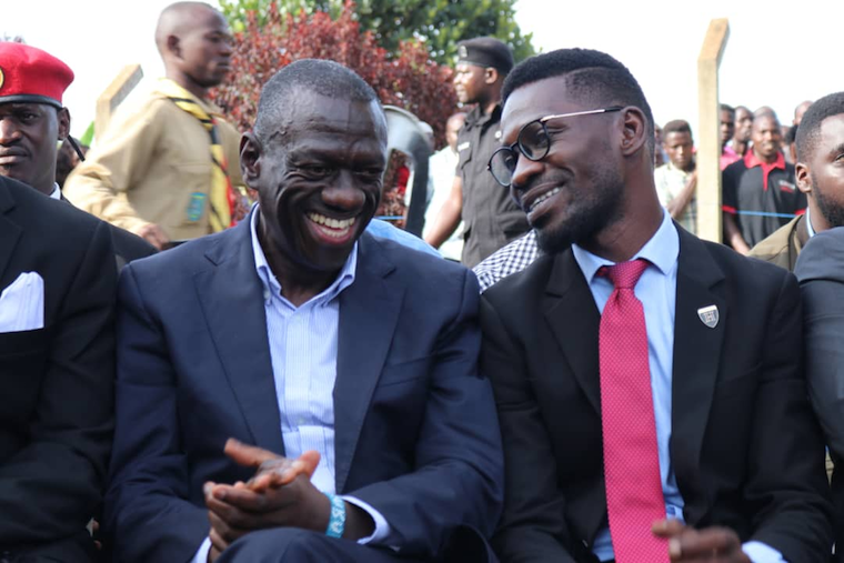 Kizza Besigye and Bobi Wine