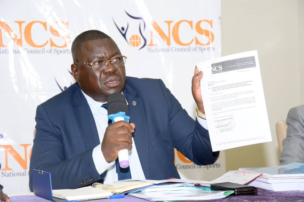 NCS General Secretary Dr. Patrick Ogwel National Council of Sports