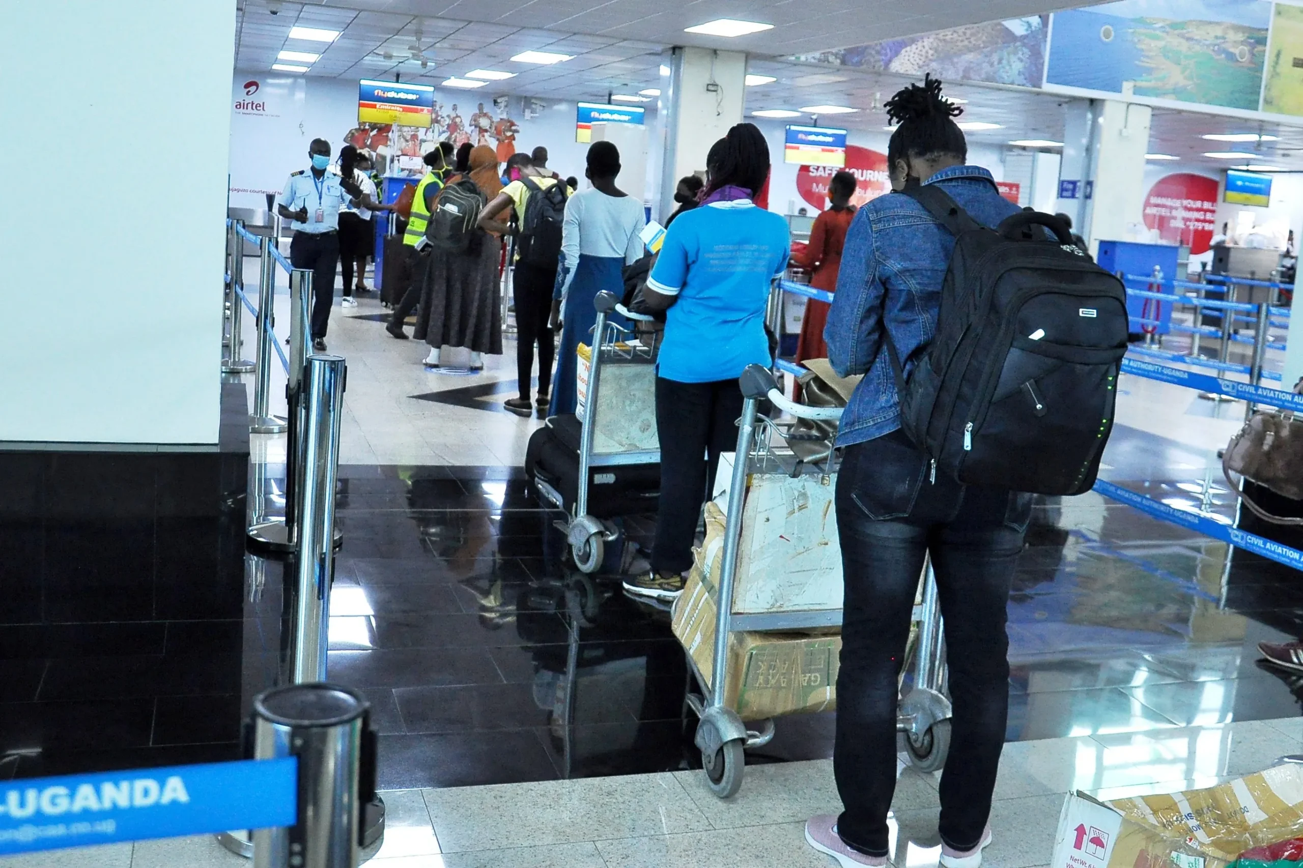 entebbe airport achieves record breaking international passenger numbers in december 2023
