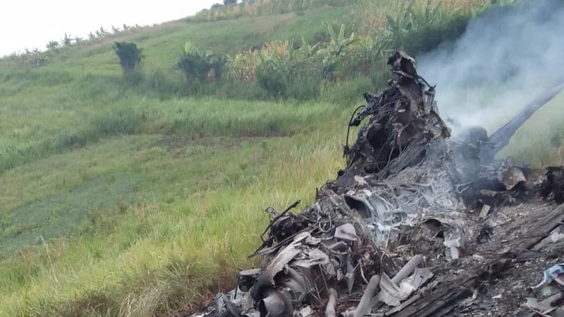 investigation team to inspect updf helicopter crash site today