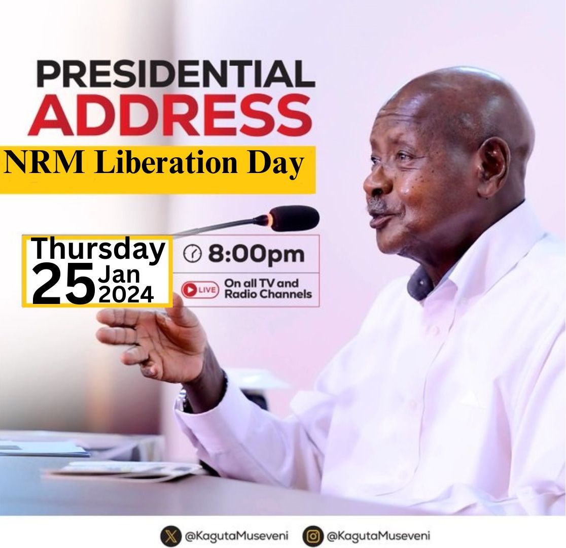 president museveni to mark 38 years of nrm liberation in national address