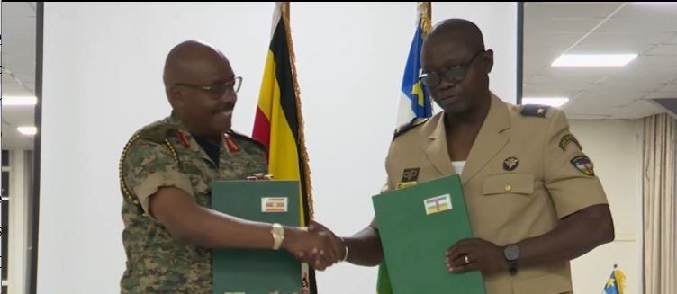 uganda and car sign military cooperation agreement