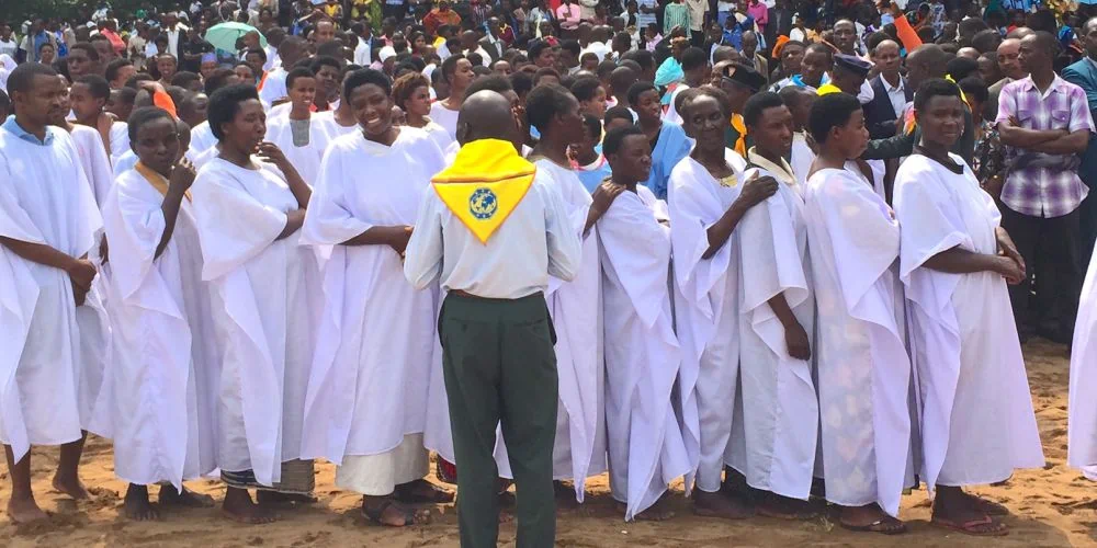 west buganda sda christians embrace new year with prayer and baptisms