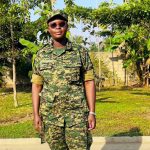 Aber Lillian in UPDF regalia UPDF Arrests Soldier for Providing Military Uniform to MP Lilian Aber