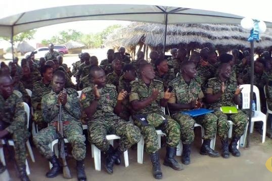 Graduates during the pass out ceremony at Olilim training school in Katakwi district