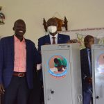 Kabale District LC.5 Chairman Nelson Nshangabasheija Hands Over Science Kits to Head Teachers