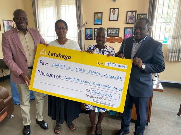 Letshego Uganda offers Sh20m bursary to Maryhill High School girl