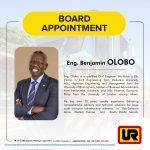 eng benjamin olobo appointed to uganda railways corporation board