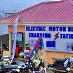 kcca and eu launch electric motorbike charging station for green transport