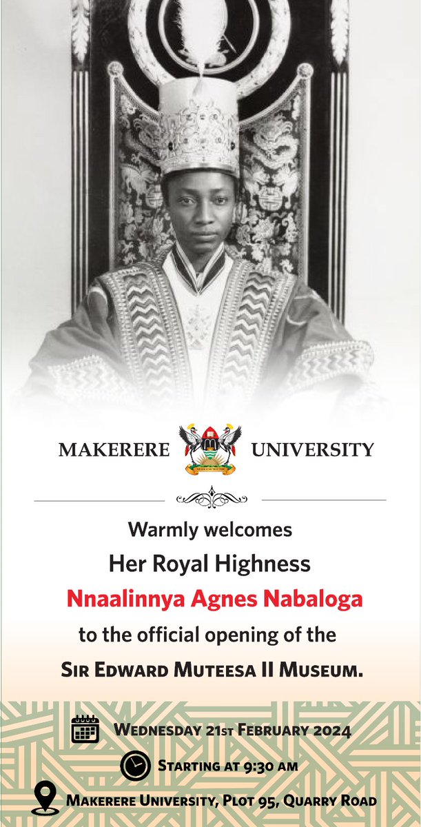 makerere university honors legacy of sir edward muteesa ii with museum transformation