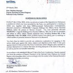 Mpuuga Suspended