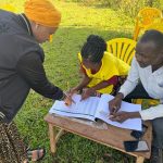 EARLIER: Our National Treasurer, Hon. Amb. Barbara Nekesa Oundo, confirmed her details in the NRM Membership register at Sichehe village, Masafu Town Council in Busia District. She called upon the NRM members to embrace the ongoing register update exercise that will run till Sunday, 17th March, 2024.