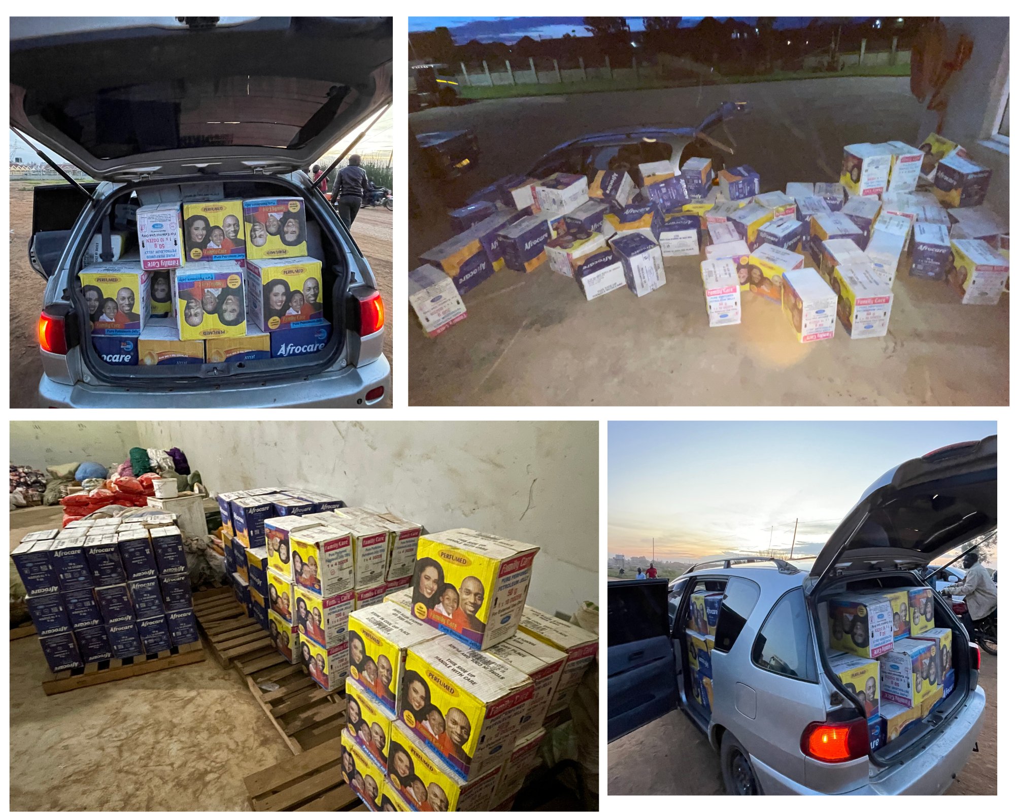 URA Intercepts Toyota Ipsum Loaded With Smuggled Cosmetics at Mutukula