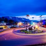 A light trail shot from Katuna junction on Main Street