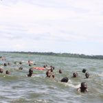 The Uganda Peoples’ Defence Forces (UPDF) Marines Brigade today passed out eighty-two (82) trainees who had undergone a four-month Maritime Basic Induction Course at Kalangalo Marine Training School, Wakiso District.