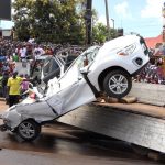 Police Clear Debris from Nkumba University Traffic Incident