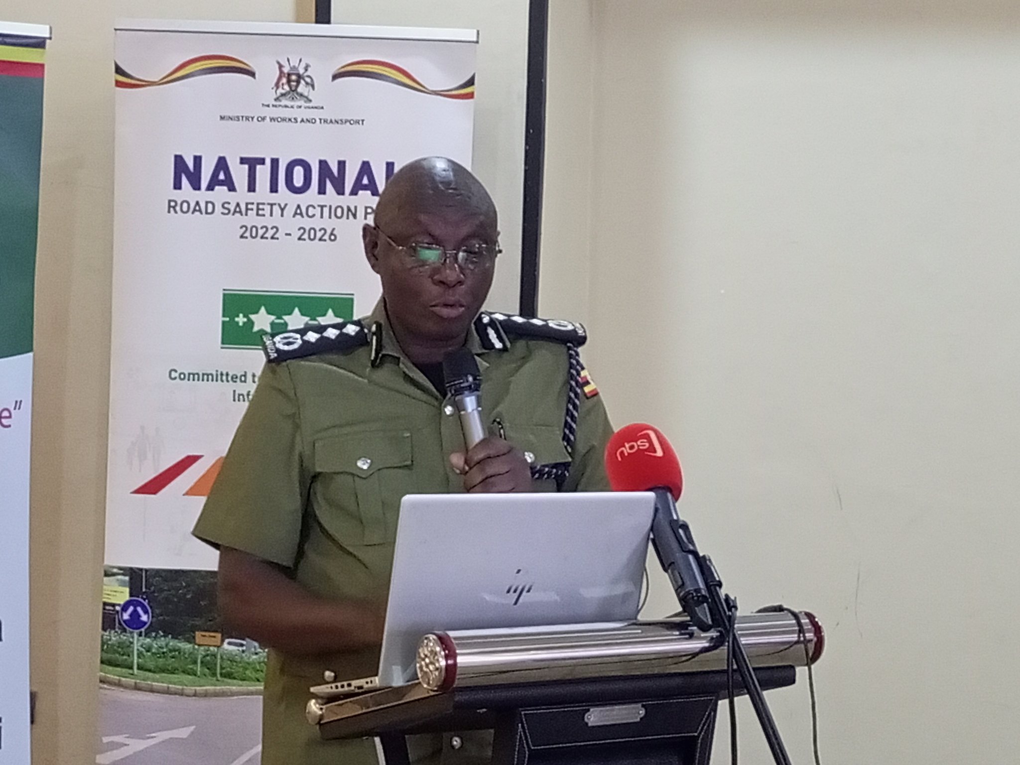 Director of traffic police, Senior Commissioner of Police Lawrence Niwabiine
